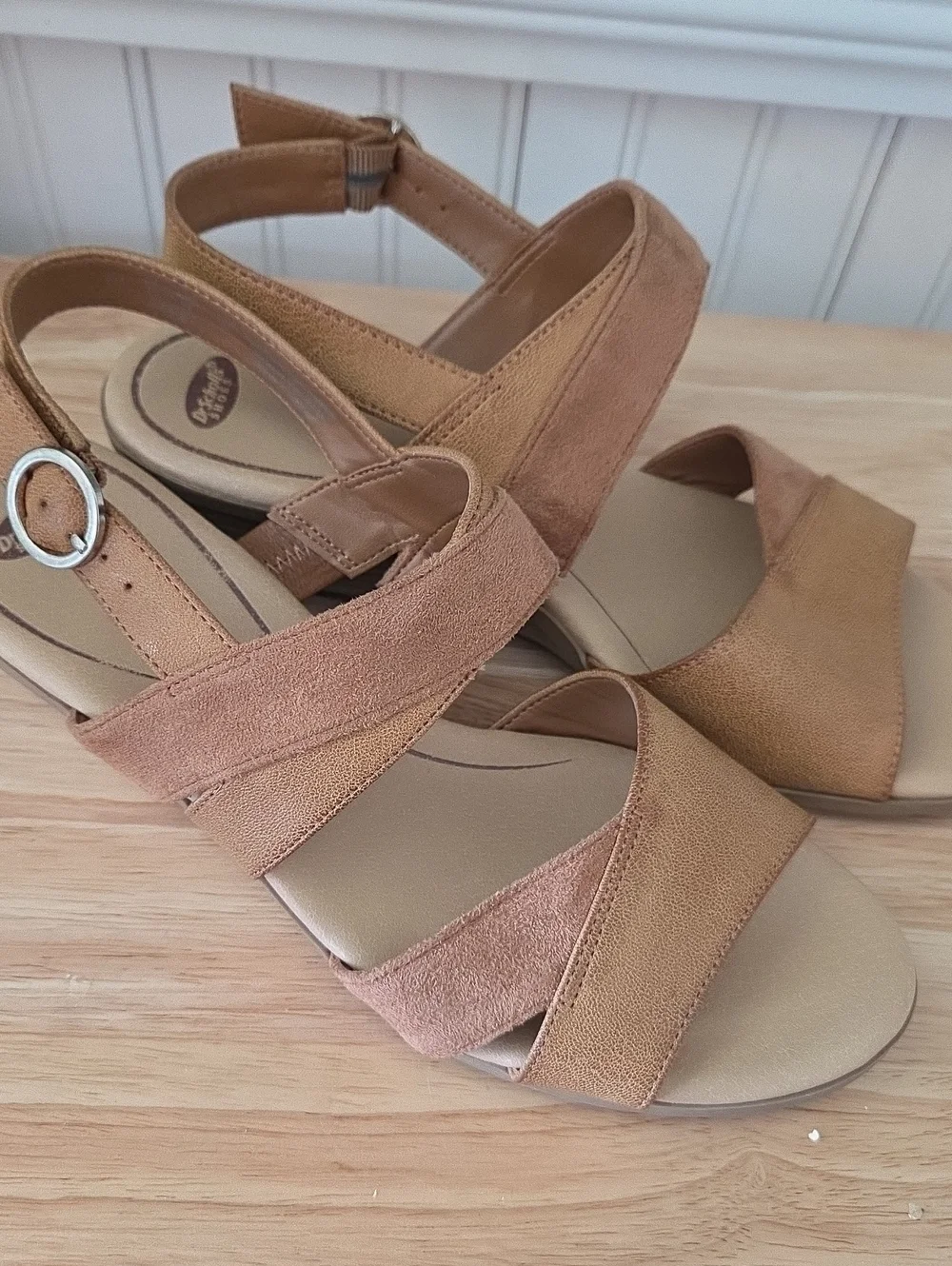 Dr Scholls Grace Womens Wedge Heel Sandals 8